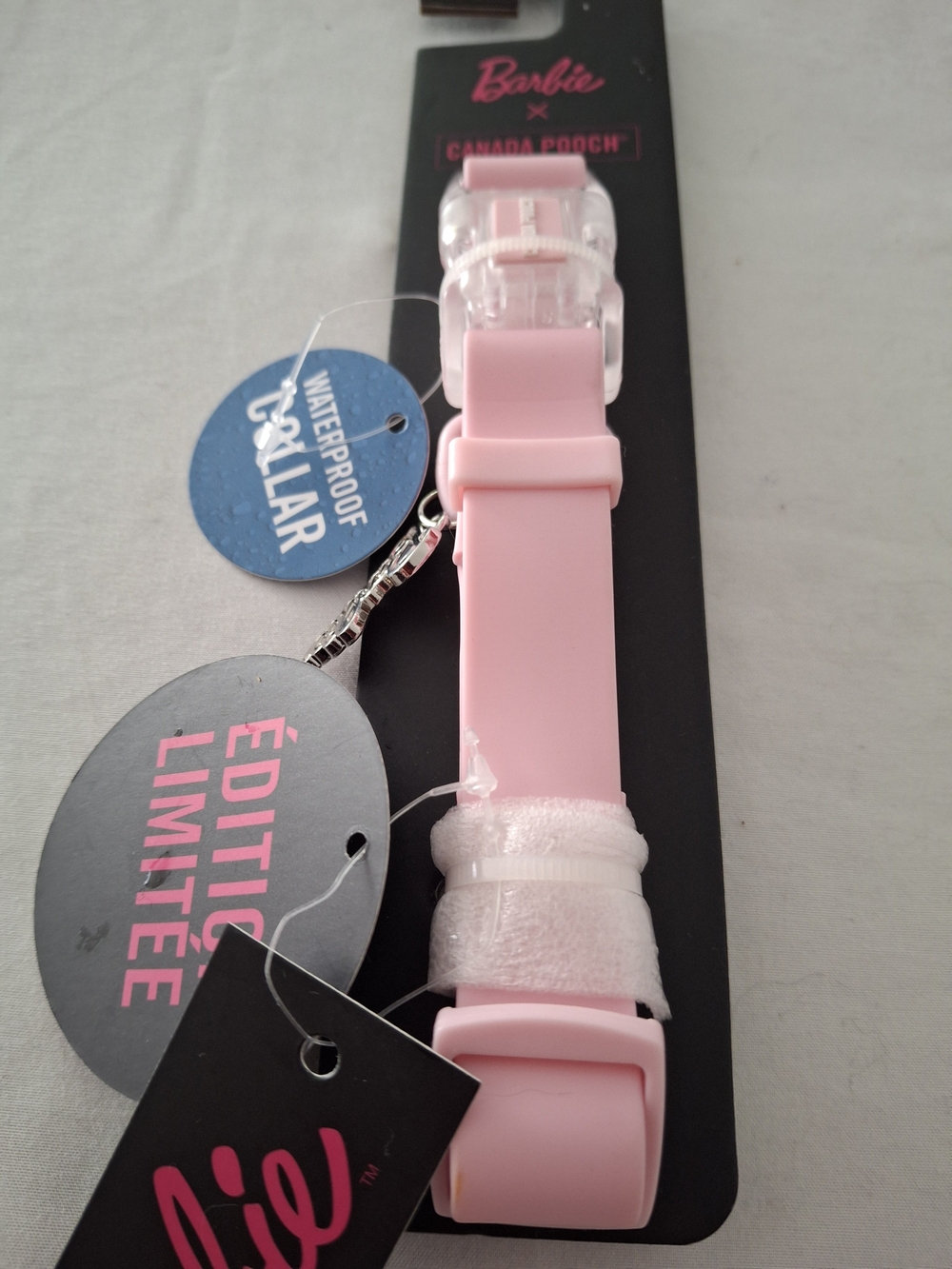 NWT Barbie Pink Silicone Small Dog Rust Proof Hardware-Adjustable- Lmtd Edition